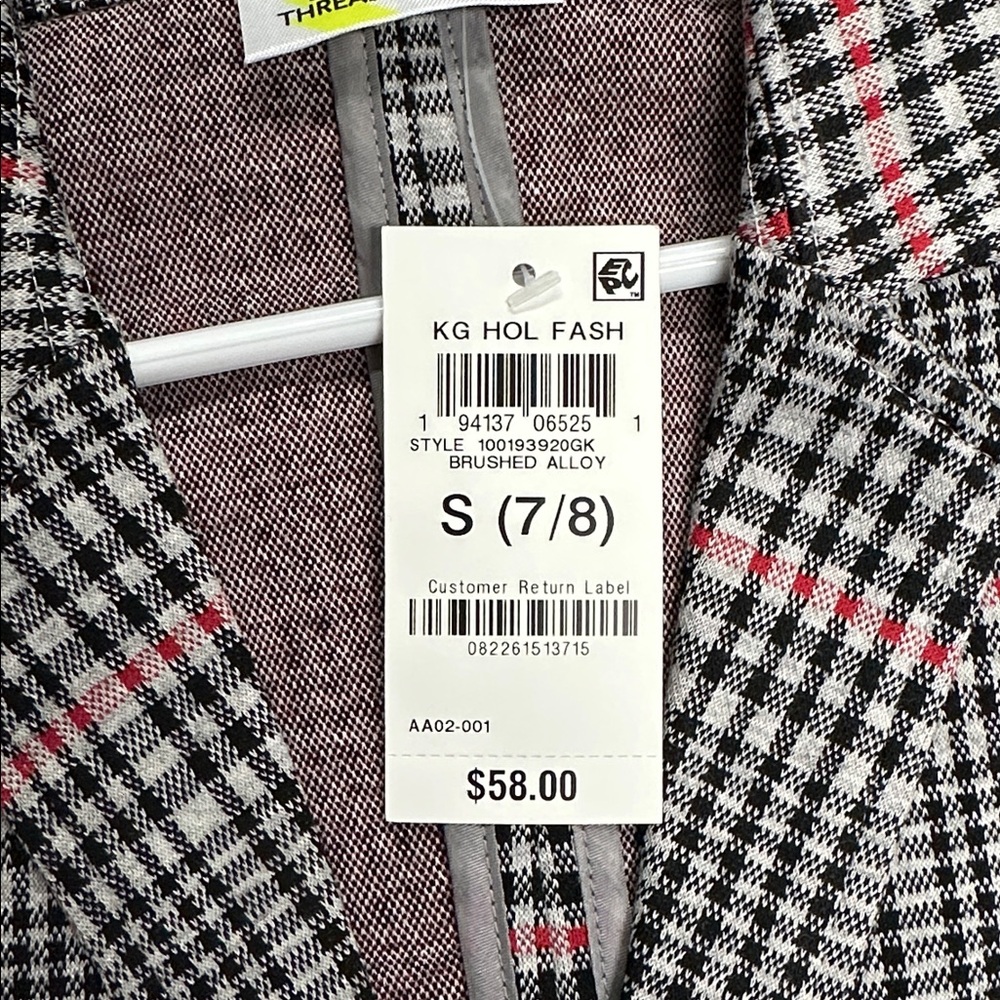 Girls Plaid Blazer Jacket by Epic Threads NWT - Picture 4 of 5